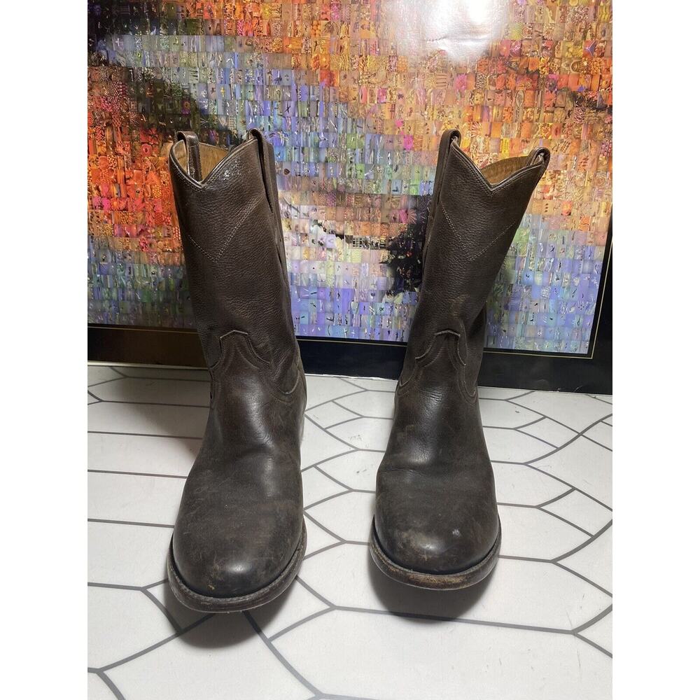 Resistol Classics Men's Brown Leather Ride Boot size 8 EE